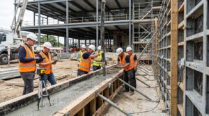 Essai de béton bas carbone sur chantier avec coulage d’un mur structurel en conditions réelles